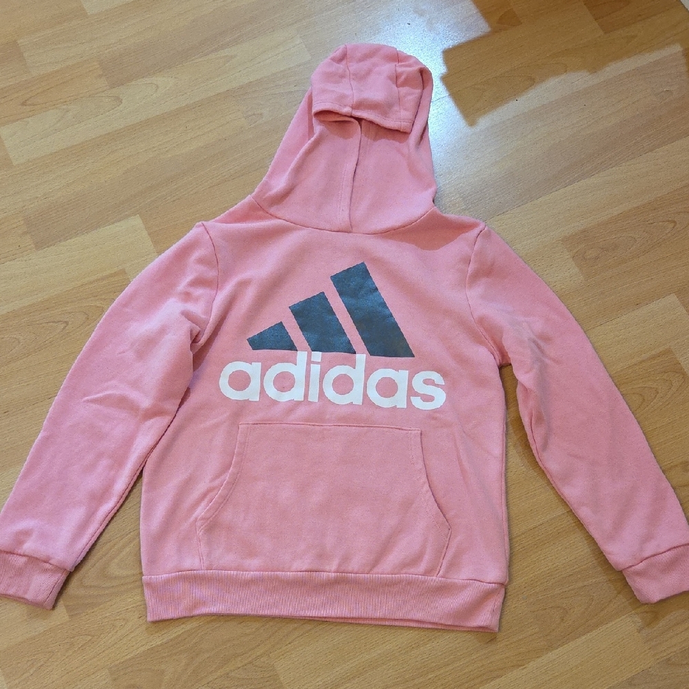 Adidas Pink Hoodie with Logo